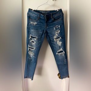 AE super low Ripped Jegging jeans